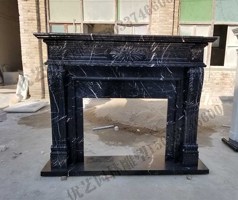 石雕壁爐架，大理石壁爐架，室內壁爐架