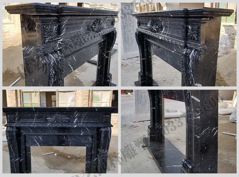 石雕壁爐架廠家，石雕壁爐架工廠，定制石雕壁爐架