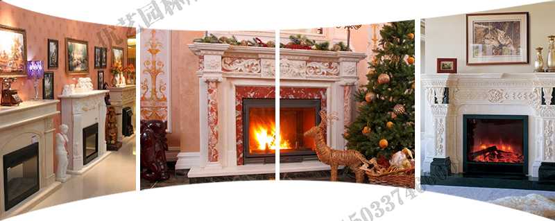 歐式壁爐架實景，大理石壁爐架定制，石雕壁爐架工廠